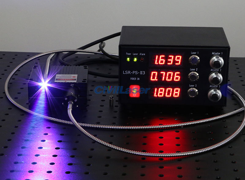 532nm/445nm/405nm 11.6W GBV 3IN1 Fiber Coupled Laser - Click Image to Close